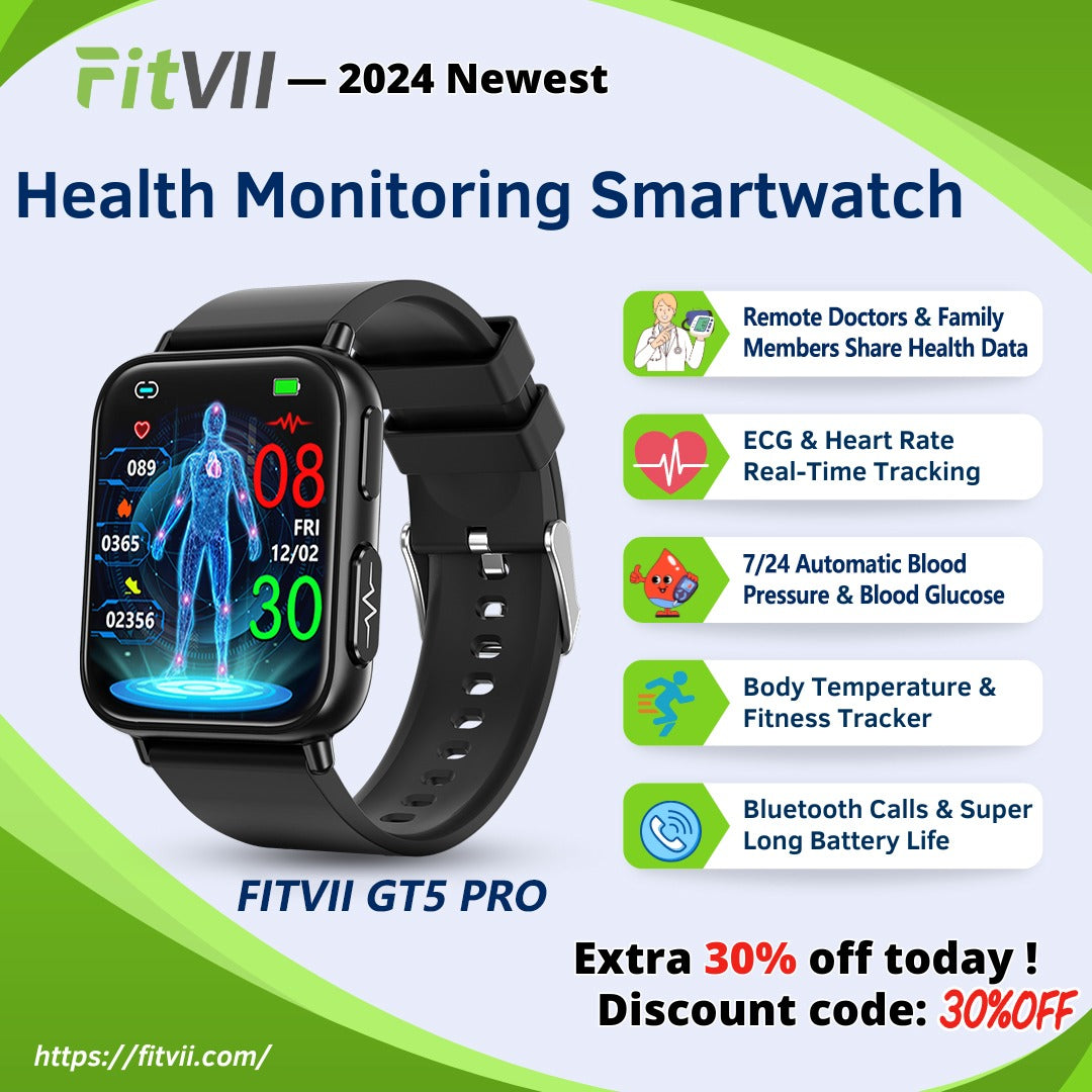 🔥LAST DAY Promotion 49% OFF🔥Fitvii® Health Watch-2024 Newest CARE AIR 2 All-In-One Fitness Tracker With Air Pump Blood Pressure