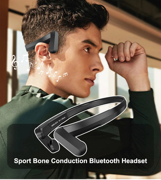 Bone conduction Bluetooth sports headphones