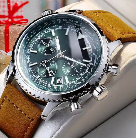 [Gift For Him] Men's Multifunction Chronograph Waterproof Date Analog Quartz Watch