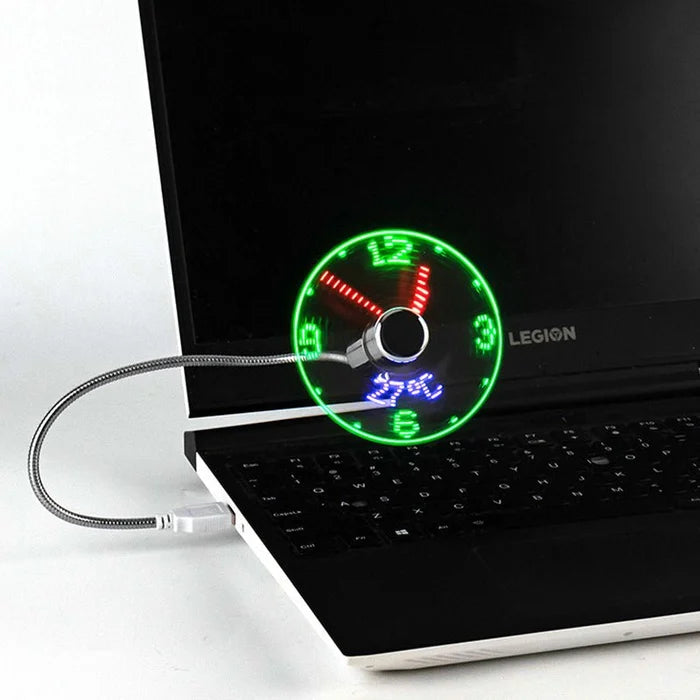 🔥Last Day Promotion 50% OFF - New USB Clock Fan with Real Time Clock