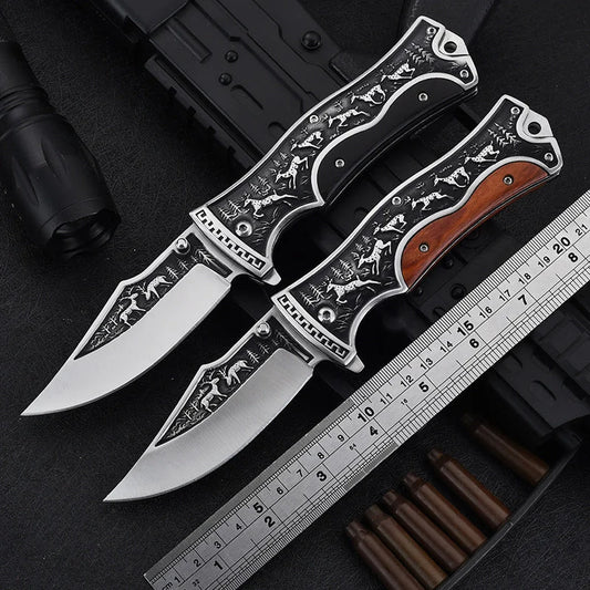 💥Last Day For 50% Off Discount💥High Hardness Sharp Embossing Folding Knife Multi-purpose Tool Knife