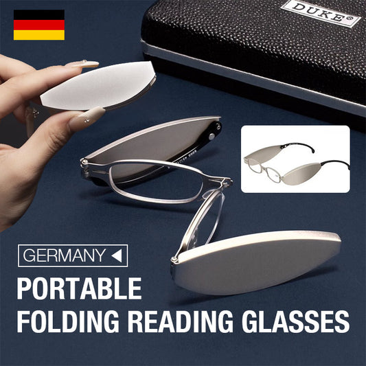 Ultra-light and portable folding reading glasses