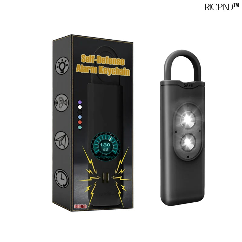 130dB Loud Self-Defense Alarm Keychain