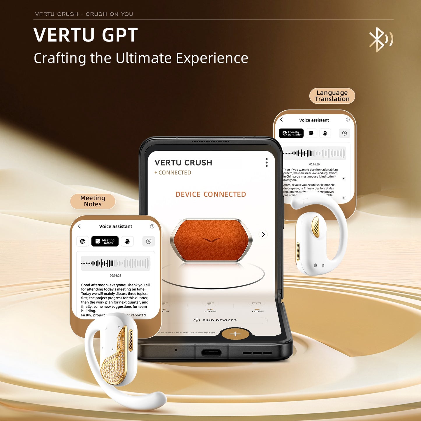 🔥LAST DAY Promotion 45% OFF🔥VERTU CRUSH SERIES OWS AI EARBUDS – STANDARD EDITION