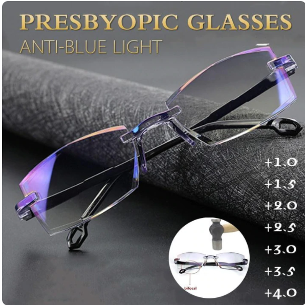 2023 NEW Rimless Reading Glasses Anti Blue Ray Lightweight Presbyopic Glasses 【HOT SALE-45%OFF🔥🔥🔥🔥🔥】