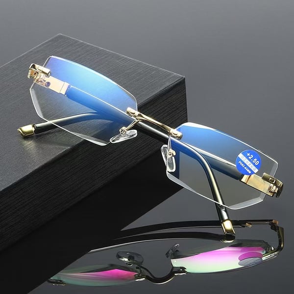 2023 NEW Rimless Reading Glasses Anti Blue Ray Lightweight Presbyopic Glasses 【HOT SALE-45%OFF🔥🔥🔥🔥🔥】