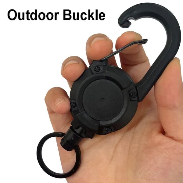 💥Last day 49% OFF-Outdoor Automatic Retractable Wire Rope Luya Tactical Keychain