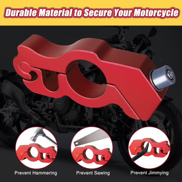 🔥CapsLock Effective Motorcycle Grip Lock Security