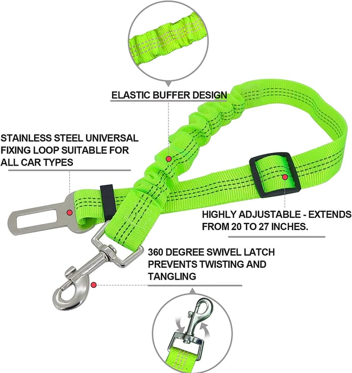 Adjustable Dog Safety Car Harness Seat Belt【🎌From Japan🎌】