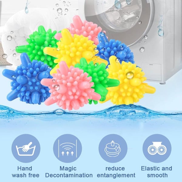 🌈Summer Hot Sale-48% off-(3pcs) Reusable Tangle-Free Laundry Scrubbing Balls-💥Buy More Save More