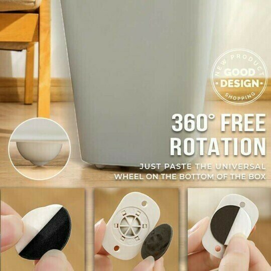 360 Degree Rotation Sticky Pulley(4 PCS)【🎌From Japan🎌】