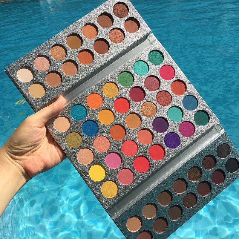 Beauty Glazed Eyeshadow Tray With 63 Color Palettes