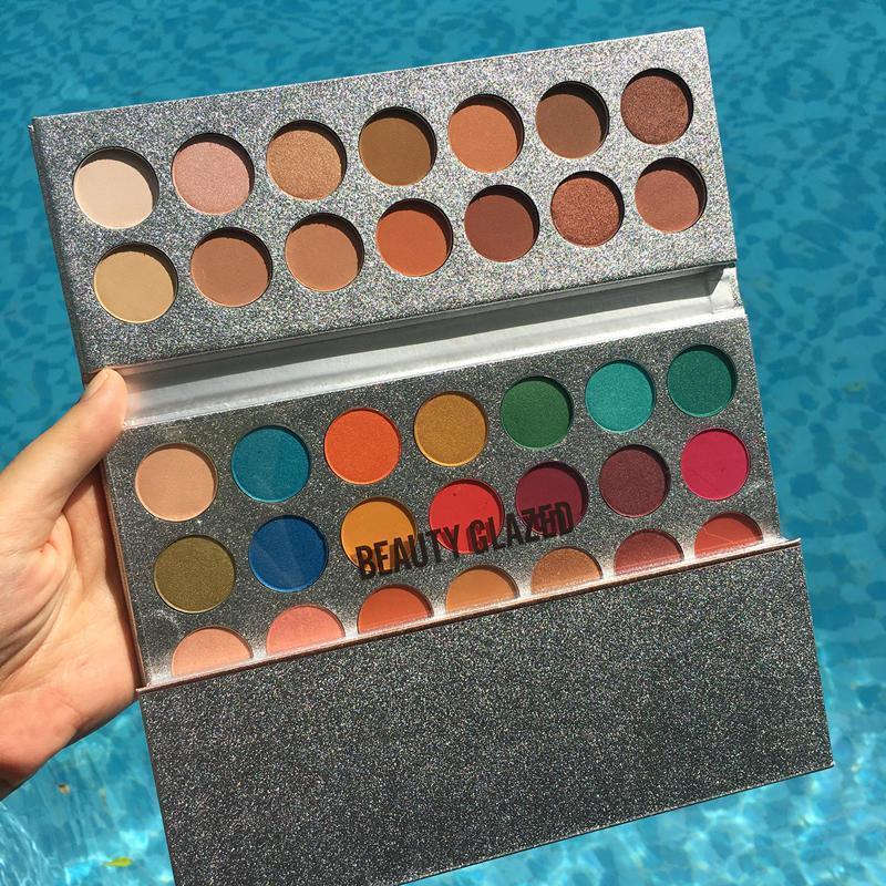 Beauty Glazed Eyeshadow Tray With 63 Color Palettes